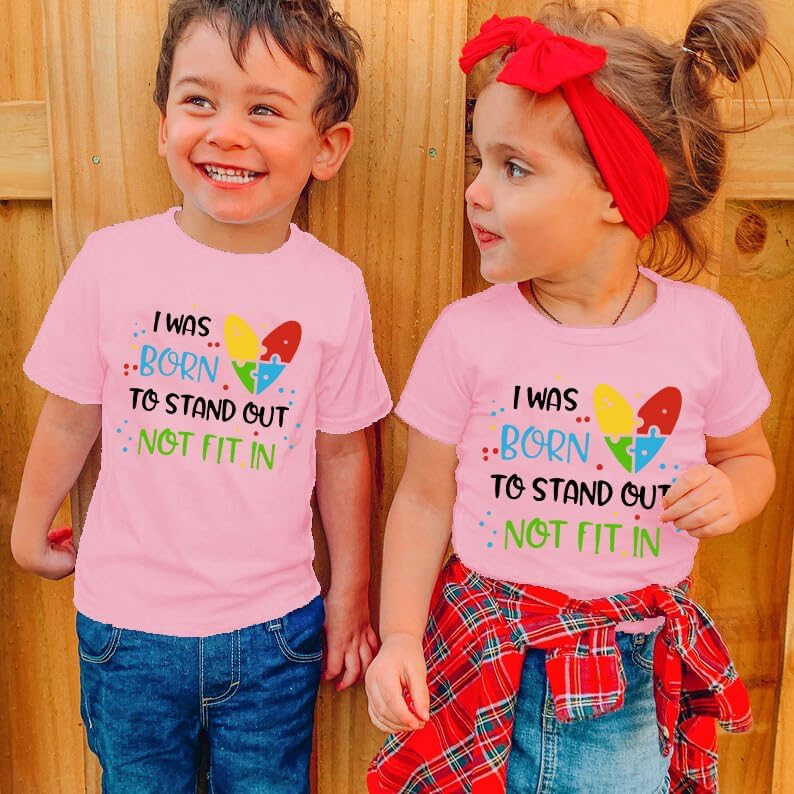 Autism Awareness T-Shirt Kids Puzzle Heart Graphic Tee Autism Support Tshirt Toddler Mental Health Tops