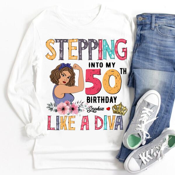 Chapter 50, Fabulous Since 1972 50th Birthday Unique T Shirt For Woman, Custom Birthday Shirt, Her Gifts For 50 Years Old , Turning 50 Birthday Cotton Shirt