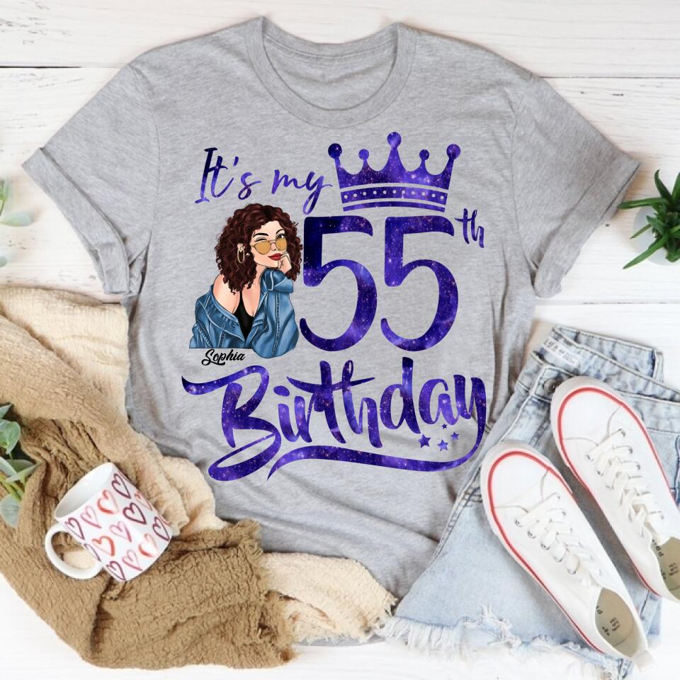 Chapter 55, Fabulous Since 1967 55th Birthday Unique T Shirt For Woman, Custom Birthday Shirt, Her Gifts For 55 Years Old , Turning 55 Birthday Cotton Shirt