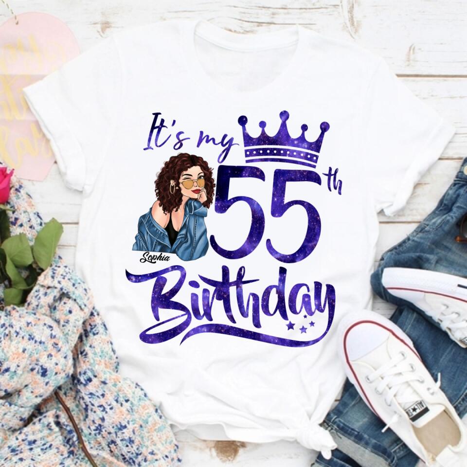 Chapter 55, Fabulous Since 1967 55th Birthday Unique T Shirt For Woman, Custom Birthday Shirt, Her Gifts For 55 Years Old , Turning 55 Birthday Cotton Shirt
