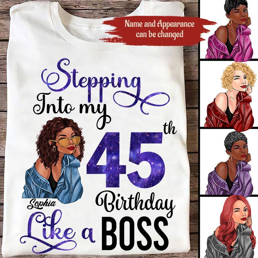 Chapter 45, Fabulous Since 1981 45th Birthday Unique T Shirt For Woman, Custom Birthday Shirt, Her Gifts For 45 Years Old , Turning 45 Birthday Cotton Shirt