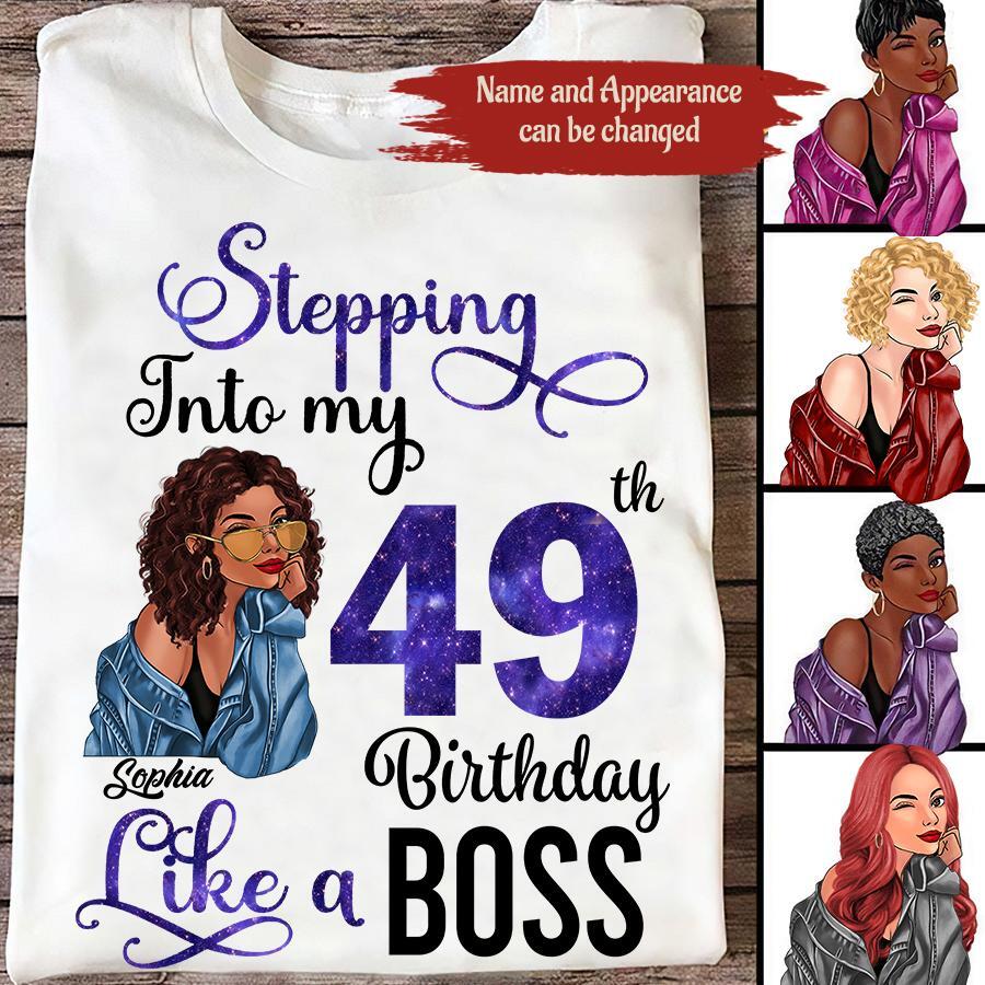 Chapter 49, Fabulous Since 1977 49th Birthday Unique T Shirt For Woman, Custom Birthday Shirt, Her Gifts For 49 Years Old , Turning 49 Birthday Cotton Shirt