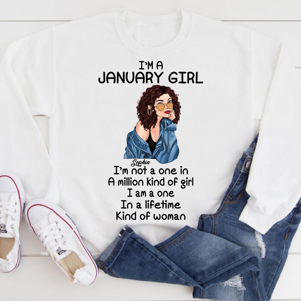 January Birthday Shirt, Custom Birthday Shirt, Queens Born In January, January Birthday Gifts