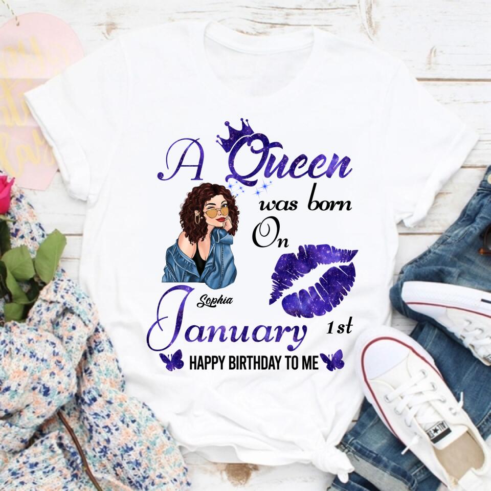 January Birthday Shirt, Custom Birthday Shirt, Queens Born In January, January Birthday Gifts, January Queen shirt, January Birthday Shirts For Woman, Her Birthday Gifts For January