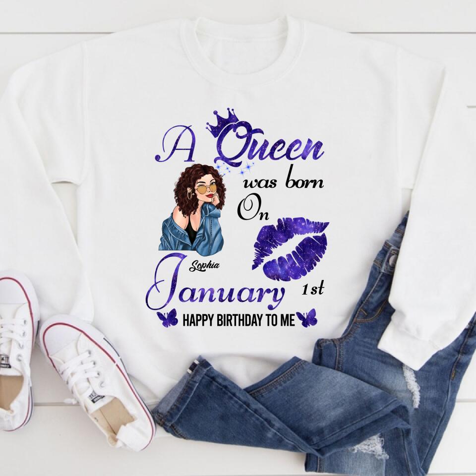 January Birthday Shirt, Custom Birthday Shirt, Queens Born In January, January Birthday Gifts, January Queen shirt, January Birthday Shirts For Woman, Her Birthday Gifts For January