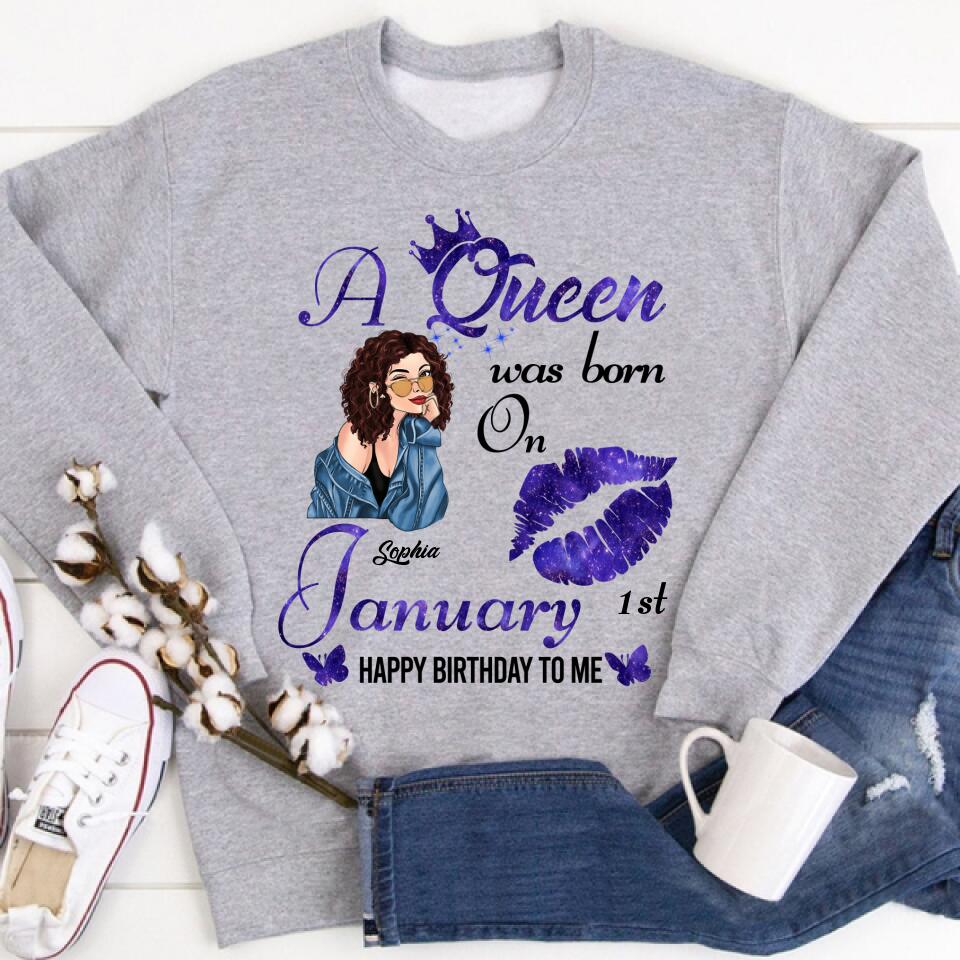 January Birthday Shirt, Custom Birthday Shirt, Queens Born In January, January Birthday Gifts, January Queen shirt, January Birthday Shirts For Woman, Her Birthday Gifts For January