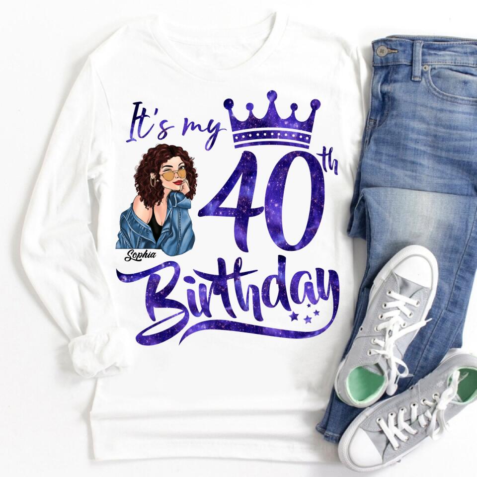 Chapter 40, Fabulous Since 1982 40th Birthday Unique T Shirt For Woman, Custom Birthday Shirt, Her Gifts For 40 Years Old , Turning 40 Birthday Cotton Shirt