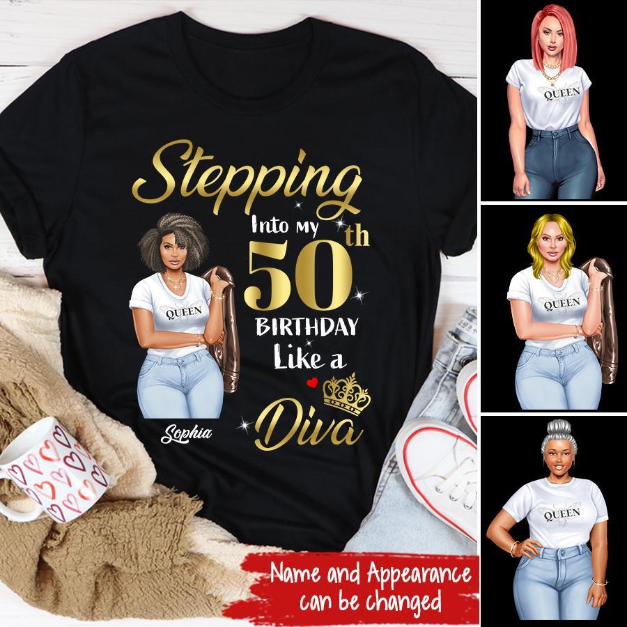 Chapter 50, Fabulous Since 1972 50th Birthday Unique T Shirt For Woman, Custom Birthday Shirt, Her Gifts For 50 Years Old , Turning 50 Birthday Cotton Shirt