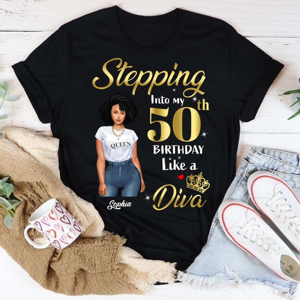 Chapter 50, Fabulous Since 1972 50th Birthday Unique T Shirt For Woman, Custom Birthday Shirt, Her Gifts For 50 Years Old , Turning 50 Birthday Cotton Shirt
