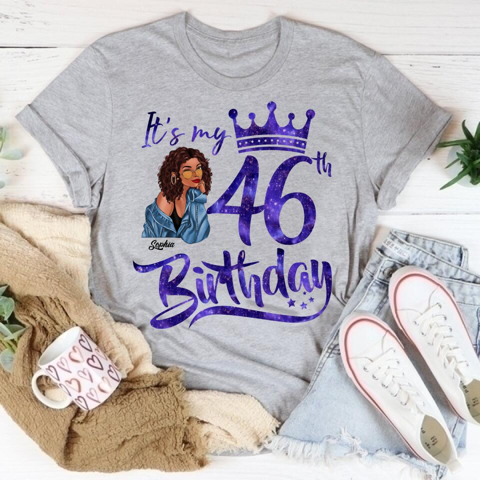 Chapter 46, Fabulous Since 1976 46th Birthday Unique T Shirt For Woman, Custom Birthday Shirt, Her Gifts For 46 Years Old , Turning 46 Birthday Cotton Shirt