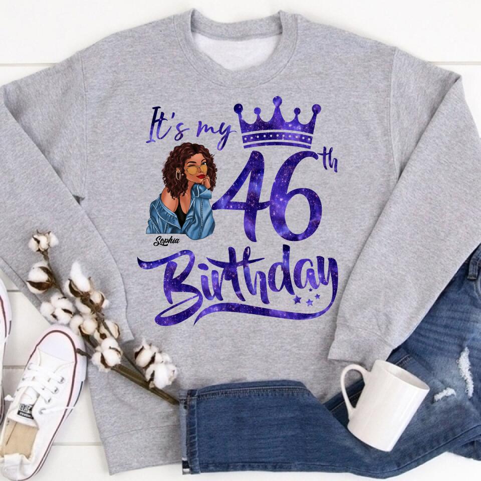 Chapter 46, Fabulous Since 1976 46th Birthday Unique T Shirt For Woman, Custom Birthday Shirt, Her Gifts For 46 Years Old , Turning 46 Birthday Cotton Shirt