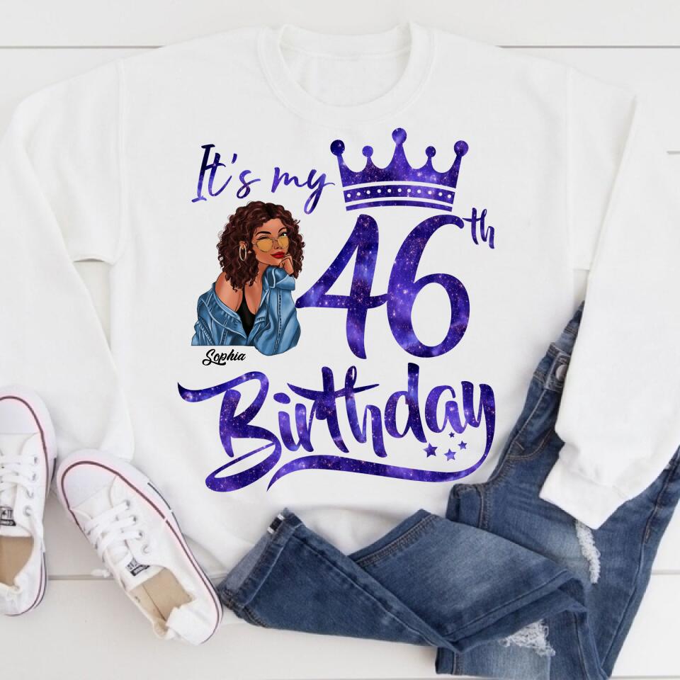 Chapter 46, Fabulous Since 1976 46th Birthday Unique T Shirt For Woman, Custom Birthday Shirt, Her Gifts For 46 Years Old , Turning 46 Birthday Cotton Shirt