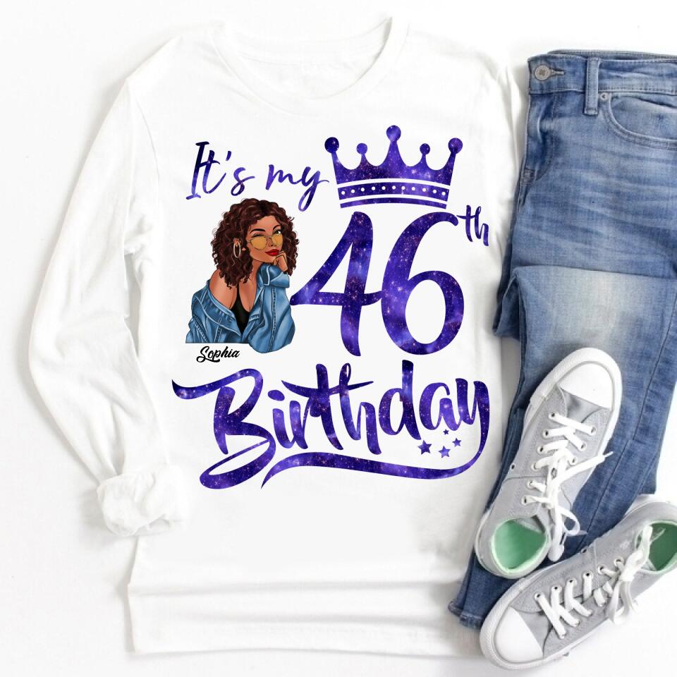 Chapter 46, Fabulous Since 1976 46th Birthday Unique T Shirt For Woman, Custom Birthday Shirt, Her Gifts For 46 Years Old , Turning 46 Birthday Cotton Shirt