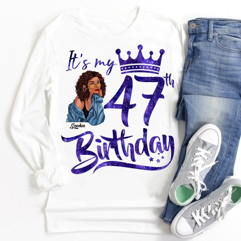 Chapter 47, Fabulous Since 1975 47th Birthday Unique T Shirt For Woman, Custom Birthday Shirt, Her Gifts For 47 Years Old , Turning 47 Birthday Cotton Shirt
