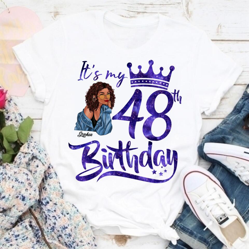 48th Birthday Shirts, Custom Birthday Shirts, Turning 48 Shirt, Gifts For Women Turning 48, 48 And Fabulous Shirt, 1974 Shirt, 47th Birthday Shirts For Her, It&#39;s My 48 Birthday