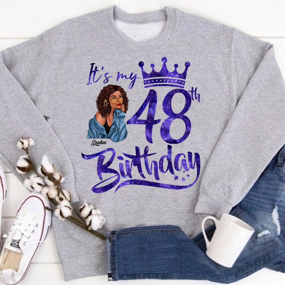 48th Birthday Shirts, Custom Birthday Shirts, Turning 48 Shirt, Gifts For Women Turning 48, 48 And Fabulous Shirt, 1974 Shirt, 47th Birthday Shirts For Her, It&#39;s My 48 Birthday