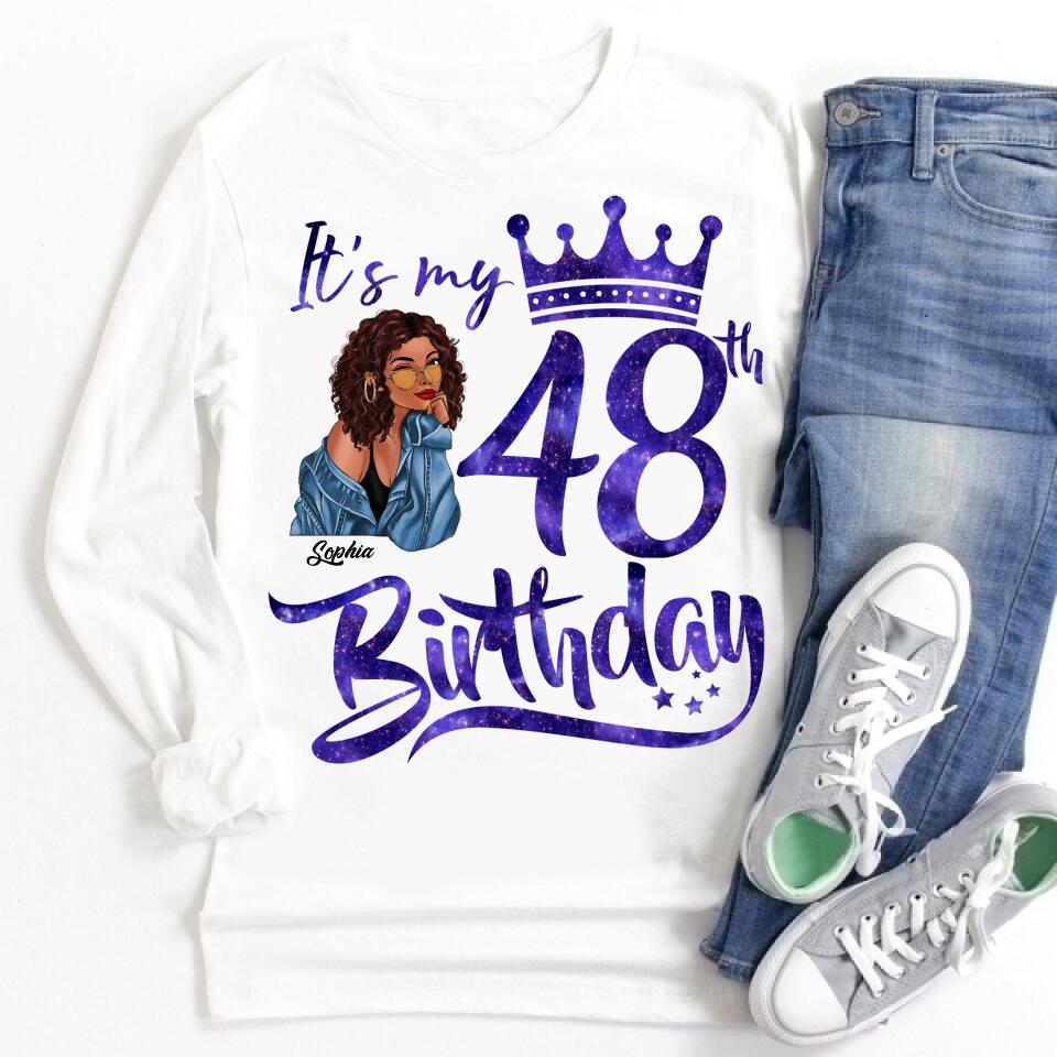 48th Birthday Shirts, Custom Birthday Shirts, Turning 48 Shirt, Gifts For Women Turning 48, 48 And Fabulous Shirt, 1974 Shirt, 47th Birthday Shirts For Her, It&#39;s My 48 Birthday