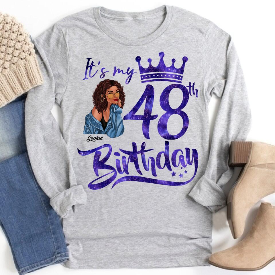 48th Birthday Shirts, Custom Birthday Shirts, Turning 48 Shirt, Gifts For Women Turning 48, 48 And Fabulous Shirt, 1974 Shirt, 47th Birthday Shirts For Her, It&#39;s My 48 Birthday