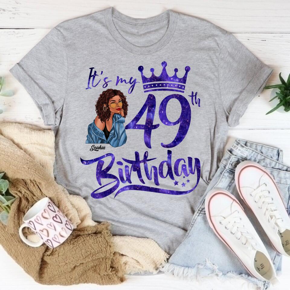 49th Birthday Shirts, Custom Birthday Shirts, Turning 49 Shirt, Gifts For Women Turning 49, 49 And Fabulous Shirt, 1973 Shirt, 49th Birthday Shirts For Her, It&#39;s My 49 Birthday