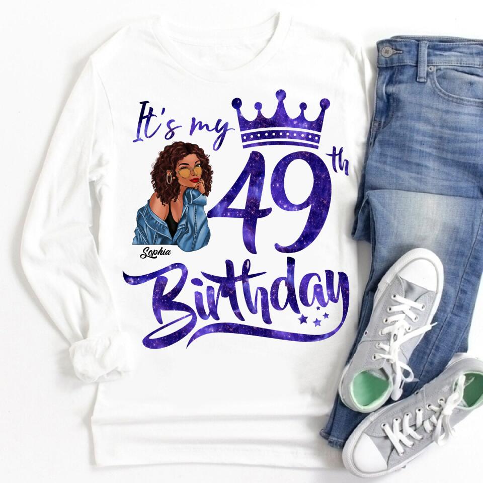 49th Birthday Shirts, Custom Birthday Shirts, Turning 49 Shirt, Gifts For Women Turning 49, 49 And Fabulous Shirt, 1973 Shirt, 49th Birthday Shirts For Her, It&#39;s My 49 Birthday