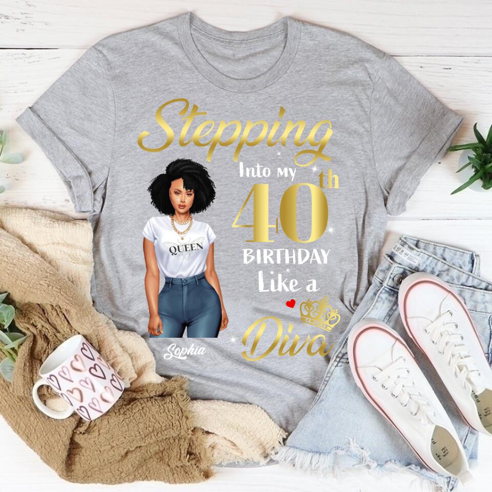 Chapter 40, Fabulous Since 1982 40th Birthday Unique T Shirt For Woman, Her Gifts For 40 Years Old , Turning 40 Birthday Cotton Shirt