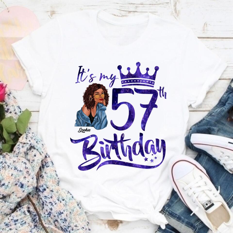 Chapter 57, Fabulous Since 1965 57th Birthday Unique T Shirt For Woman, Custom Birthday Shirt, Her Gifts For 57 Years Old , Turning 57 Birthday Cotton Shirt
