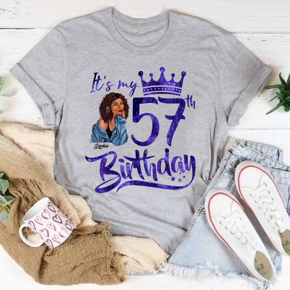 Chapter 57, Fabulous Since 1965 57th Birthday Unique T Shirt For Woman, Custom Birthday Shirt, Her Gifts For 57 Years Old , Turning 57 Birthday Cotton Shirt
