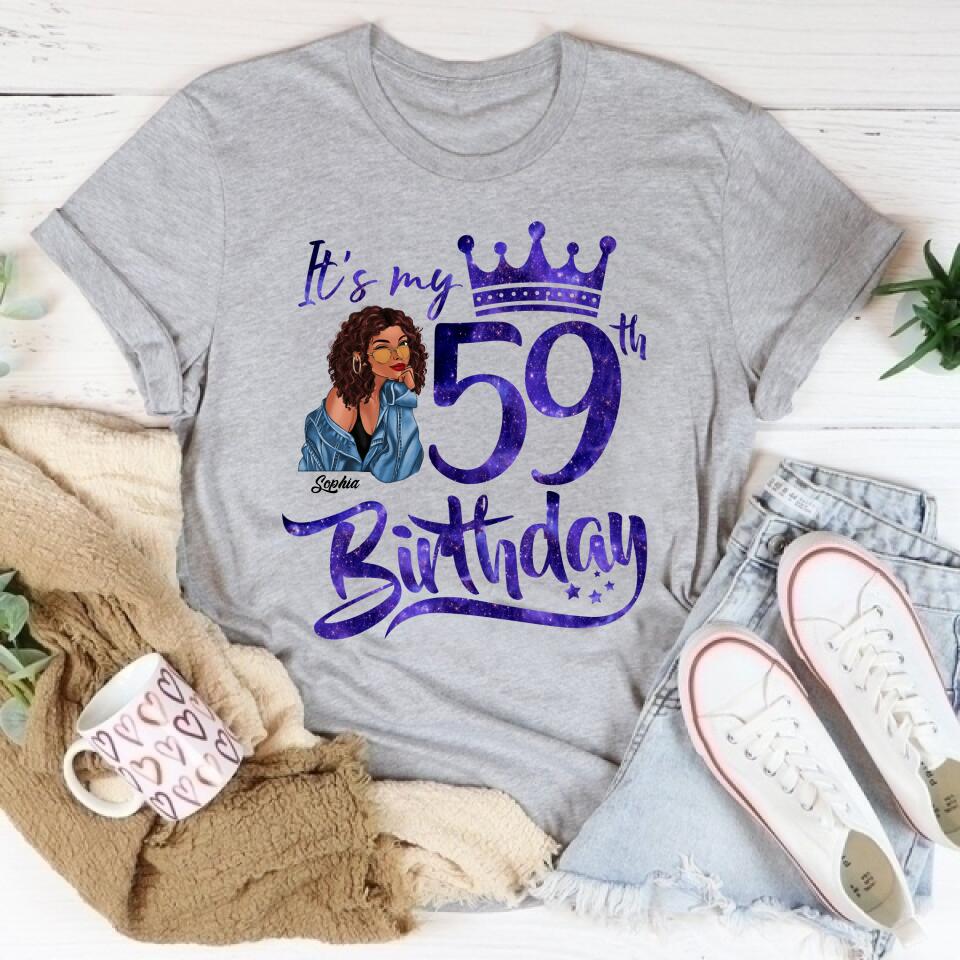 Chapter 59, Fabulous Since 1963 59th Birthday Unique T Shirt For Woman, Custom Birthday Shirt, Her Gifts For 59 Years Old , Turning 59 Birthday Cotton Shirt