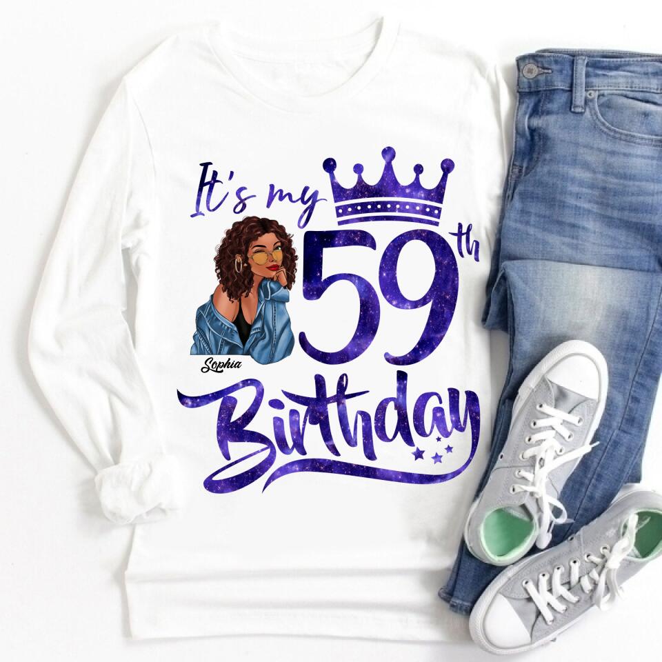 Chapter 59, Fabulous Since 1963 59th Birthday Unique T Shirt For Woman, Custom Birthday Shirt, Her Gifts For 59 Years Old , Turning 59 Birthday Cotton Shirt