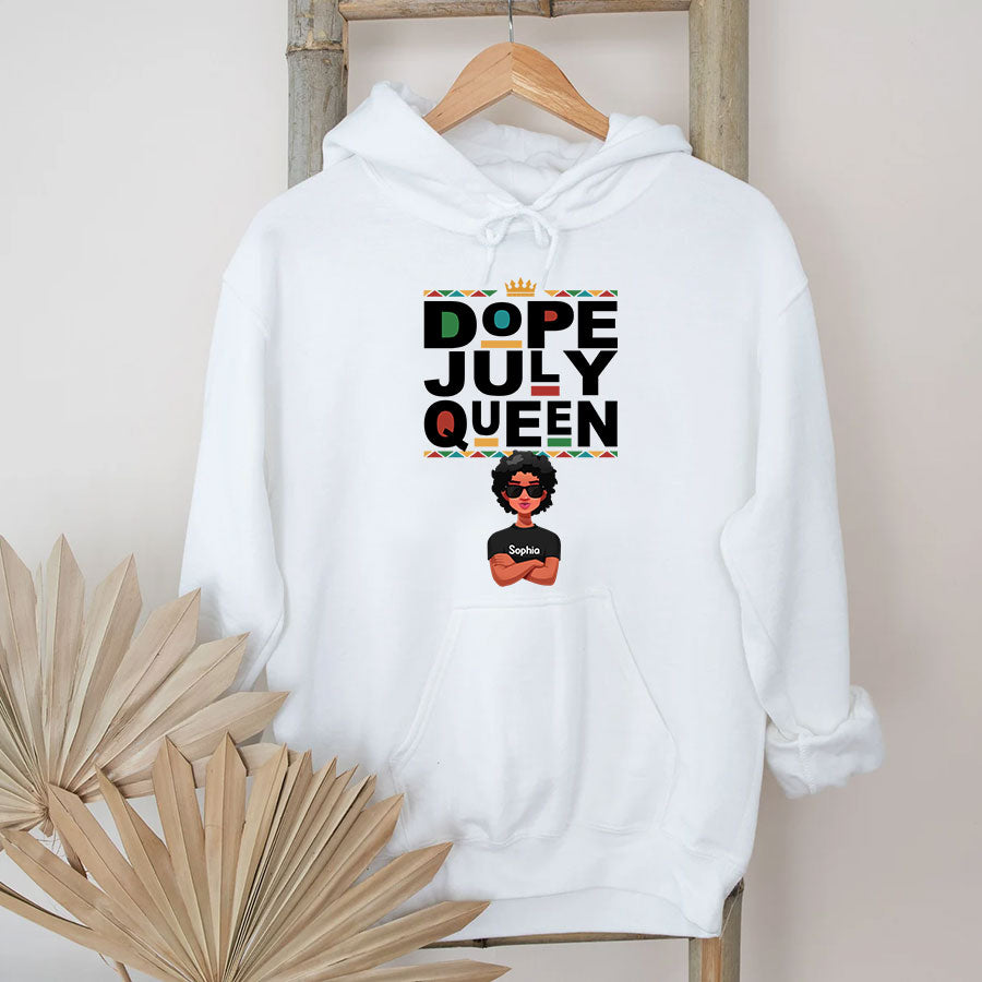 July Birthday Shirt, Custom Birthday Shirt, Queens Born In July, July Birthday Shirts For Woman