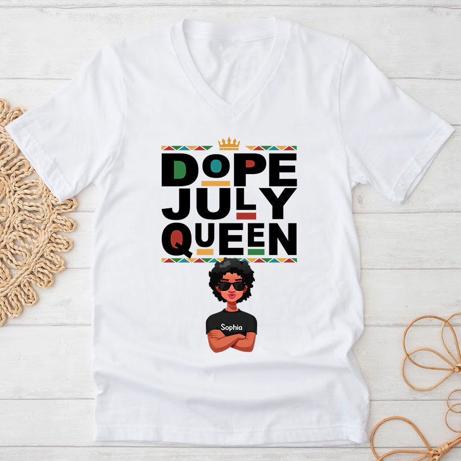 July Birthday Shirt, Custom Birthday Shirt, Queens Born In July, July Birthday Shirts For Woman