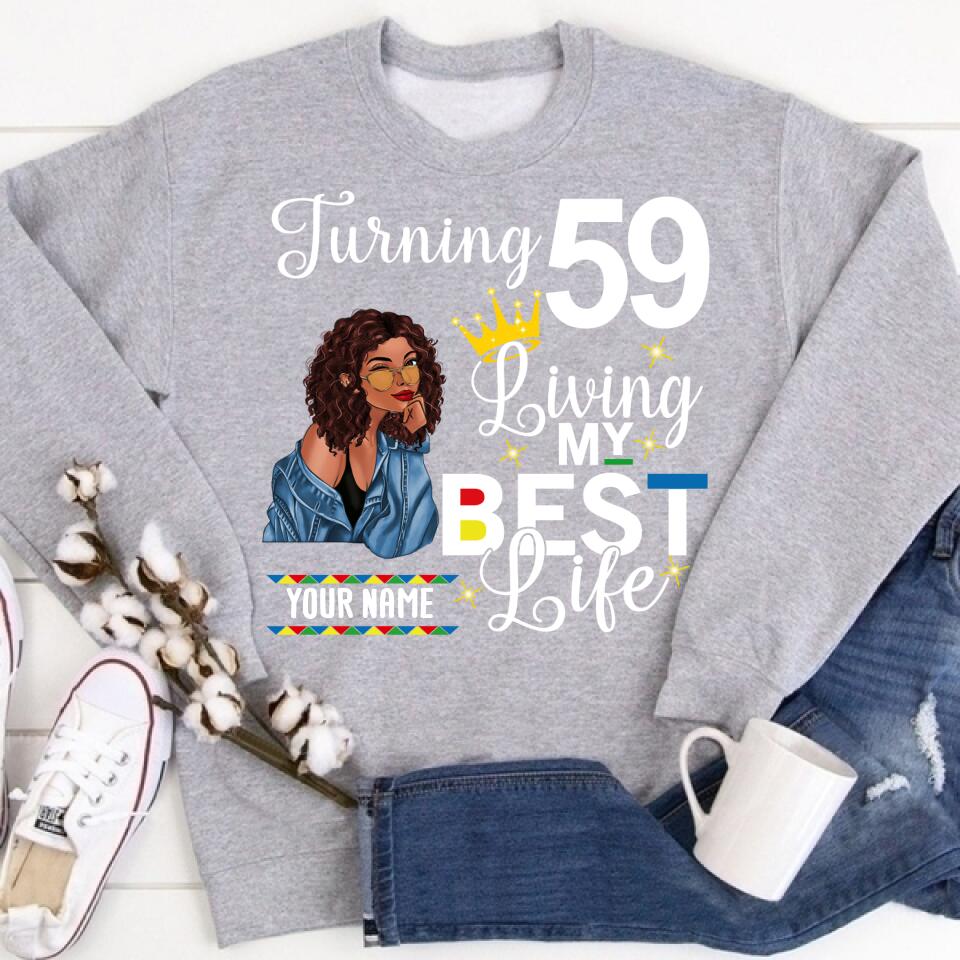 Custom Birthday Shirts, Chapter 59, Fabulous Since 1963 59th Birthday Unique T Shirt For Woman, Her Gifts For 59 Years Old, Turning 59 Birthday Cotton Shirt