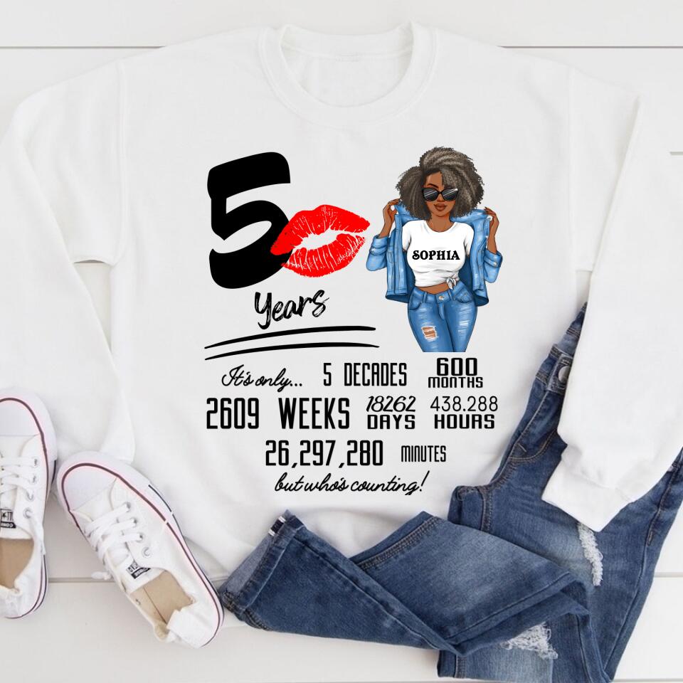 50th Birthday Shirts, Custom Birthday Shirts, Turning 50 Shirt, Gifts For Women Turning 50, 50 And Fabulous Shirt, 1972 Shirt, 50th Birthday Shirts For Her