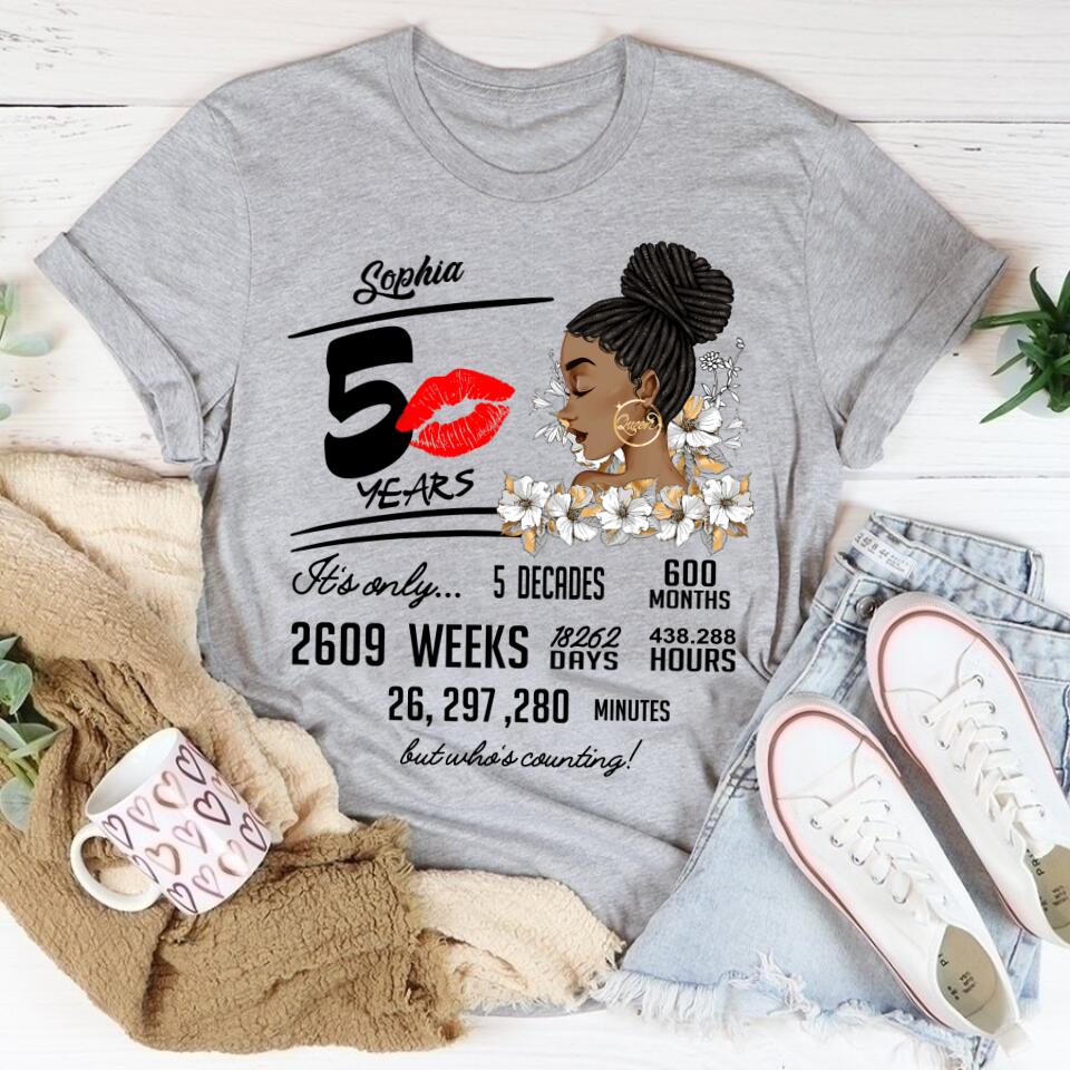 50th Birthday Shirts, Custom Birthday Shirts, Turning 50 Shirt, Gifts For Women Turning 50, 50 And Fabulous Shirt, 1972 Shirt, 50th Birthday Shirts For Her