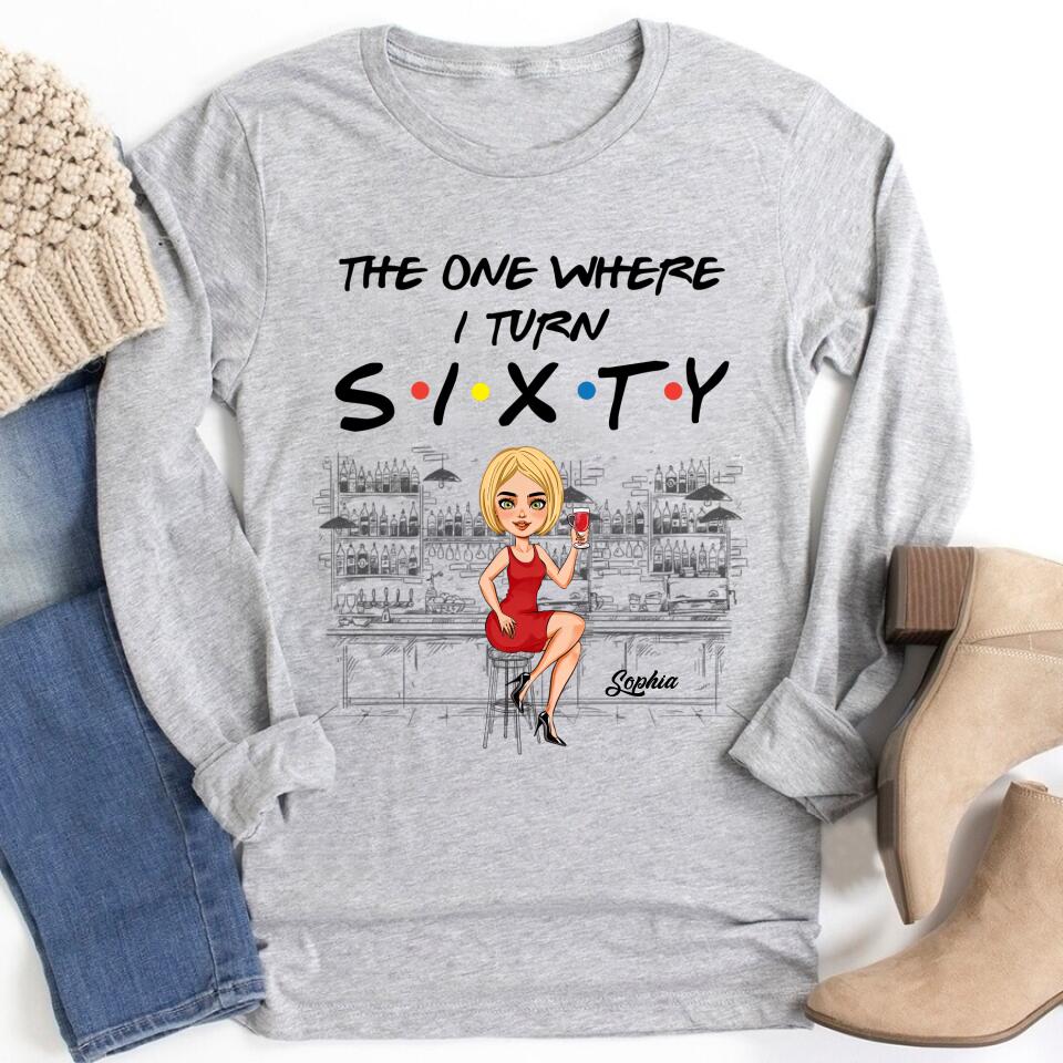 Sixty Shirt, Stepping Into My 60th Birthday Like A Boss, 60th Birthday Unique Gifts For Woman, 60th Birthday Ideas, Turning 60 Years Old Cotton Shirt