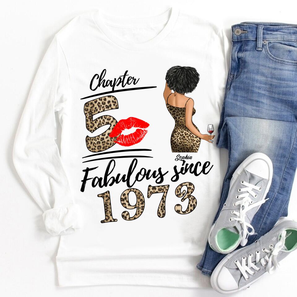 50th Birthday Shirts, Custom Birthday Shirts, Turning 50 Shirt, Gifts For Women Turning 50, 50 And Fabulous Shirt, 1973 Shirt, 50th Birthday Shirts For Her