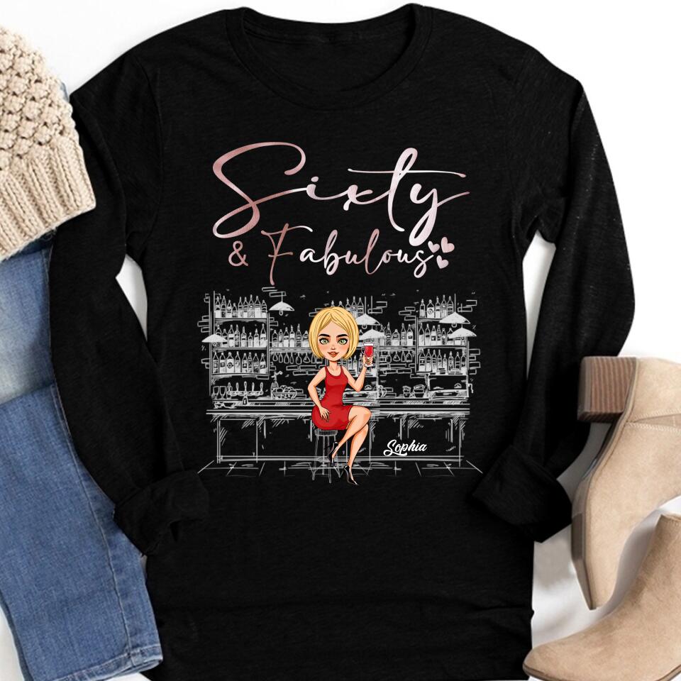 Sixty &amp; fabulous Shirt, Vintage 1962 Shirt - 60th Birthday Unique Gifts For Woman, 60th Birthday Ideas, Turning 60 Years Old Cotton Shirt