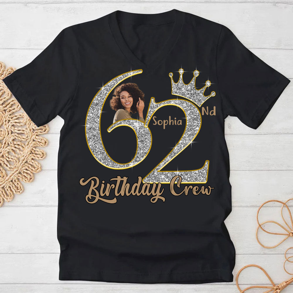 62nd Birthday Shirts, Custom Photo Birthday Shirts, Turning 62 Shirt, Gifts For Women Turning 62, 62 And Fabulous Shirt, 62nd Birthday Shirts For Her-YPT-HCT