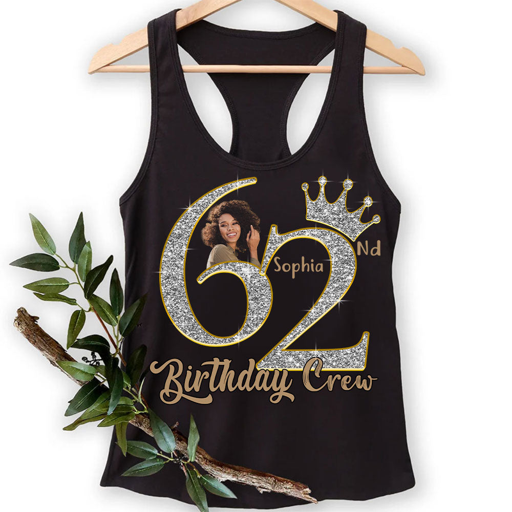 62nd Birthday Shirts, Custom Photo Birthday Shirts, Turning 62 Shirt, Gifts For Women Turning 62, 62 And Fabulous Shirt, 62nd Birthday Shirts For Her-YPT-HCT