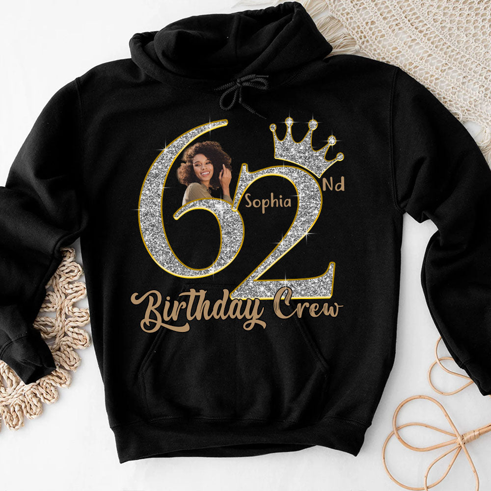 62nd Birthday Shirts, Custom Photo Birthday Shirts, Turning 62 Shirt, Gifts For Women Turning 62, 62 And Fabulous Shirt, 62nd Birthday Shirts For Her-YPT-HCT