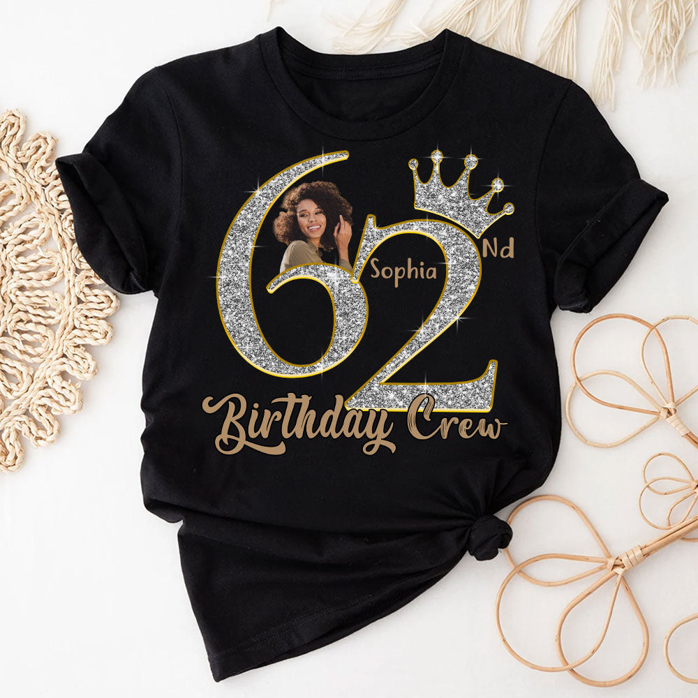 62nd Birthday Shirts, Custom Photo Birthday Shirts, Turning 62 Shirt, Gifts For Women Turning 62, 62 And Fabulous Shirt, 62nd Birthday Shirts For Her-YPT-HCT