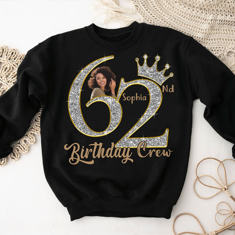 62nd Birthday Shirts, Custom Photo Birthday Shirts, Turning 62 Shirt, Gifts For Women Turning 62, 62 And Fabulous Shirt, 62nd Birthday Shirts For Her-YPT-HCT