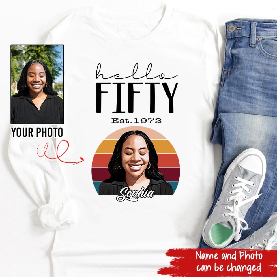 50th Birthday Shirts, Custom Birthday Shirts, Turning 50 Shirt, Gifts For Women Turning 50, 50 And Fabulous Shirt, 1972 Shirt, 50th Birthday Shirts For Her