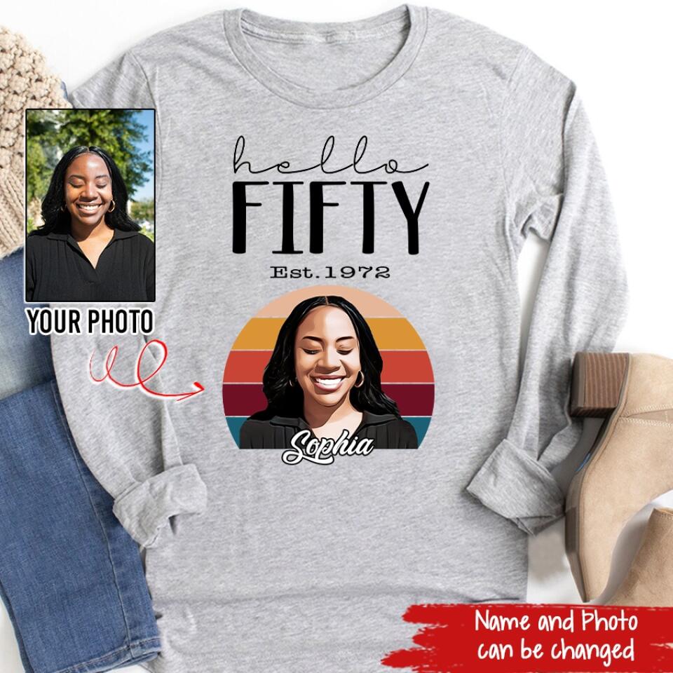 50th Birthday Shirts, Custom Birthday Shirts, Turning 50 Shirt, Gifts For Women Turning 50, 50 And Fabulous Shirt, 1972 Shirt, 50th Birthday Shirts For Her