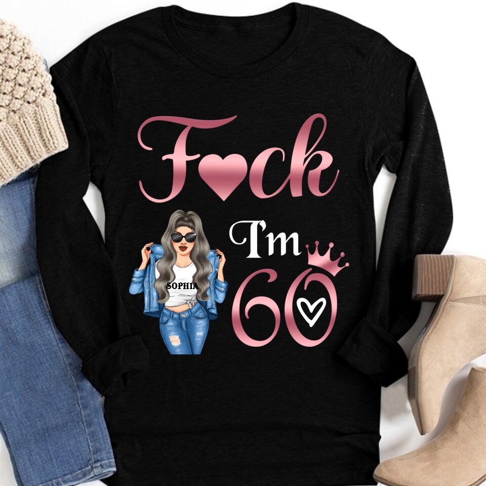 I&#39;m 60 - Vintage 1962 Shirt, Custom Birthday Shirt, 60th Birthday Unique Gifts For Woman, 60th Birthday Ideas, Turning 60 Years Old Cotton Shirt