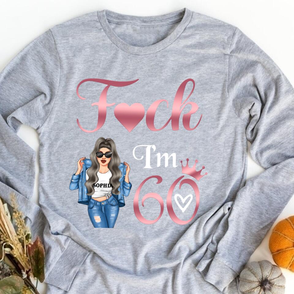 I&#39;m 60 - Vintage 1962 Shirt, Custom Birthday Shirt, 60th Birthday Unique Gifts For Woman, 60th Birthday Ideas, Turning 60 Years Old Cotton Shirt