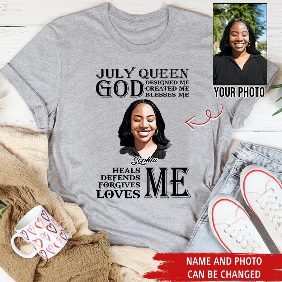July Birthday Shirt, Custom Birthday Shirt, Queens Born In July, July Birthday Gifts, July Shirts For Woman