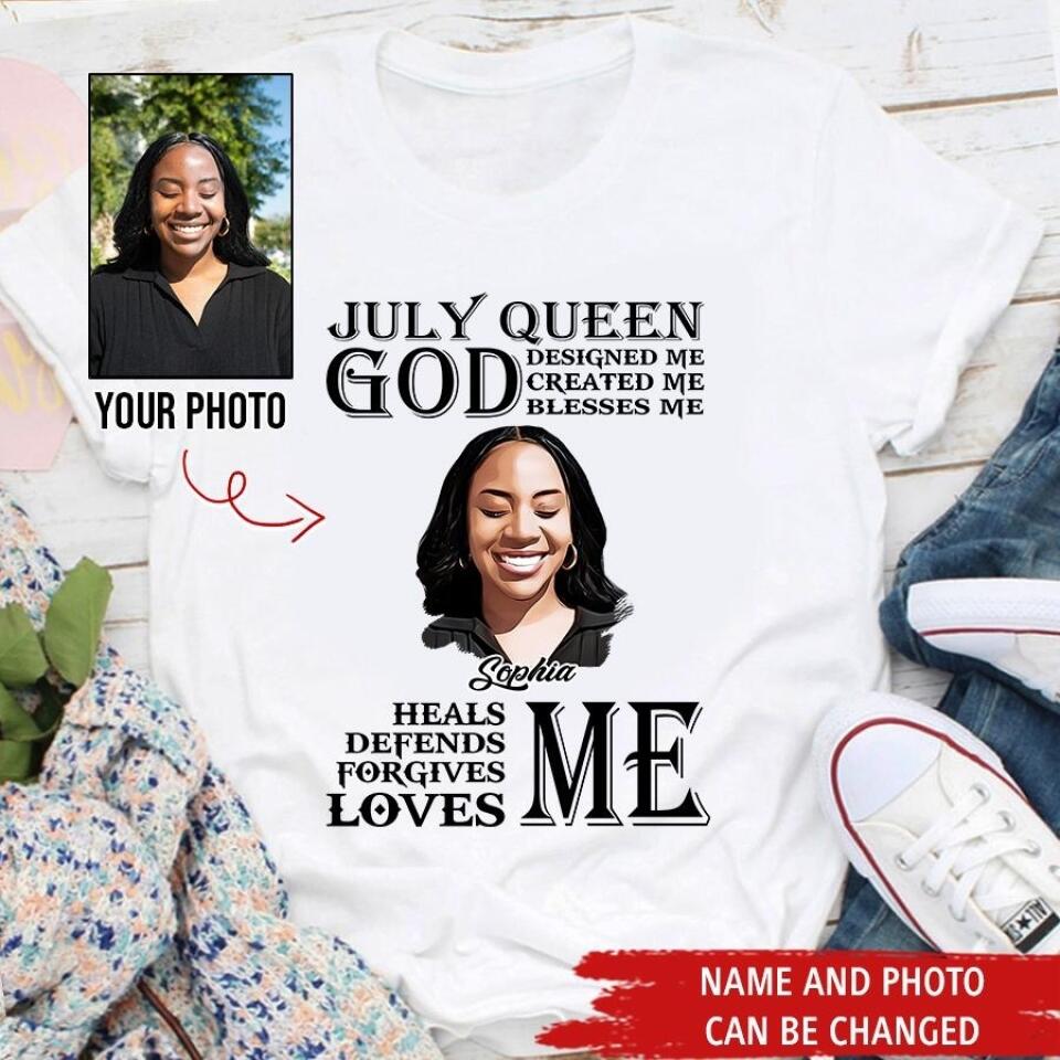July Birthday Shirt, Custom Birthday Shirt, Queens Born In July, July Birthday Gifts, July Shirts For Woman