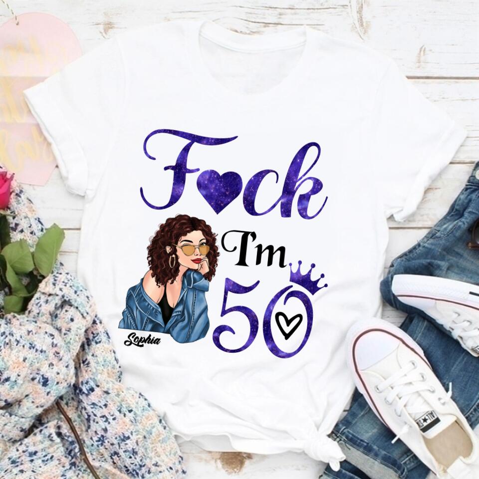 I&#39;m 50 Shirt - 50th Birthday Shirts, Custom Birthday Shirts, Turning 50 Shirt, Gifts For Women Turning 50, 50 And Fabulous Shirt, 1972 Shirt, 50th Birthday Shirts For Her