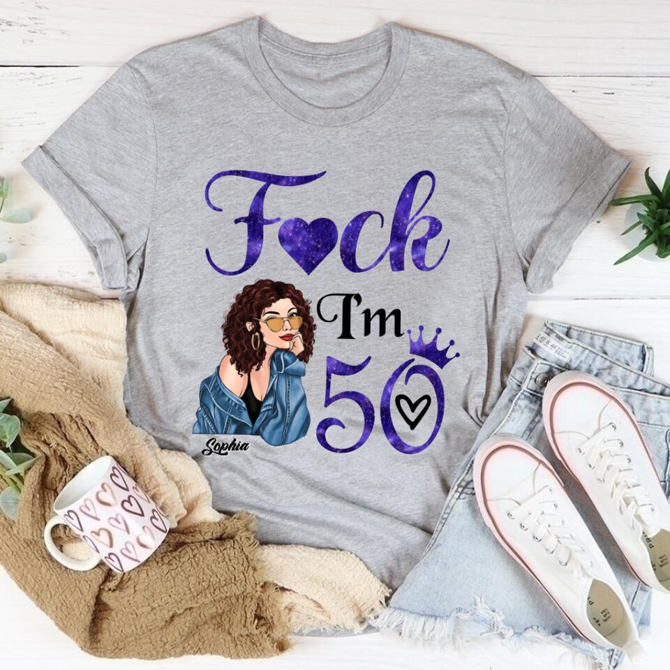 I&#39;m 50 Shirt - 50th Birthday Shirts, Custom Birthday Shirts, Turning 50 Shirt, Gifts For Women Turning 50, 50 And Fabulous Shirt, 1972 Shirt, 50th Birthday Shirts For Her